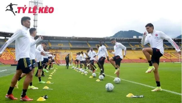 Colombia luyện tập cho trận tới